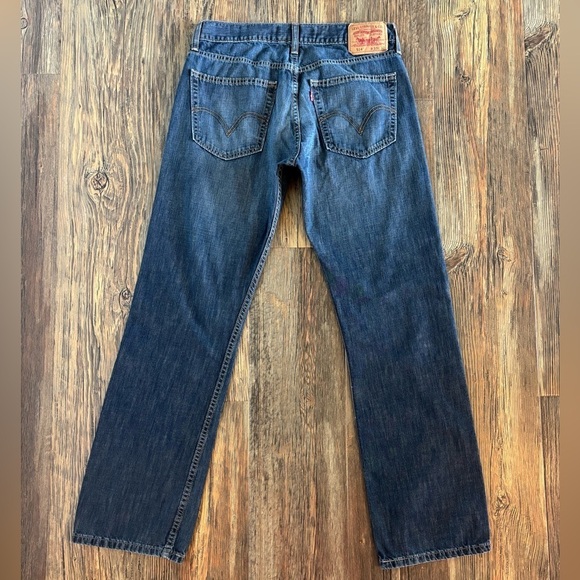 Levi's Other - Levi’s 514 Slim Straight Jeans Mens 33 x 32 Dark Wash Blue Denim